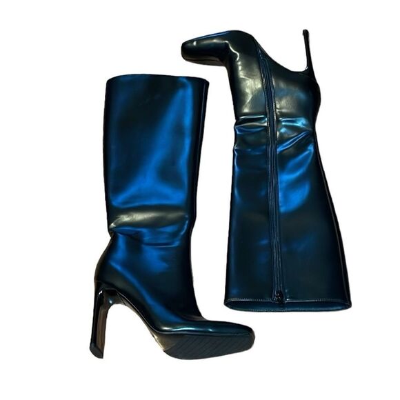 Zara Tall Black Boots, Heels, Fast Fashion, Knee, Fall, 36, 5.5 - Picture 2 of 13